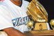 TORONTO - APRIL 9: Vernon Wells #10 of the Toronto Blue Jays accepts the 2006 Golden Glove award prior to the start of the MLB game against the Kansas City Royals on the opening day at the Rogers Centre April 9, 2007 in Toronto, Canada. (Photo By Dave Sandford/Getty Images)