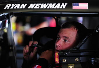 SONOMA, CA - JUNE 20: Ryan Newman, driver of the #39 Haas Automation Chevrolet, sits in his car during practice for the NASCAR Sprint Cup Series Toyota/Save Mart 350 at the Infineon Raceway on June 20, 2009 in Sonoma, California.  (Photo by Robert Laberge/Getty Images)