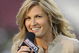 TAMPA, FL - OCTOBER 2: ESPN commentator Erin Andrews reports as the Pittsburgh Panthers upset the University of South Florida Bulls at Raymond James Stadium on October 2, 2008 in Tampa, Florida.  (Photo by Al Messerschmidt/Getty Images)