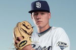 PEORIA, AZ - FEBRUARY 24:  Mat Latos of the San Diego Padres poses during photo day at Peoria Stadium on February 24, 2009 in Peoria, Arizona. (Photo by Donald Miralle/Getty Images)