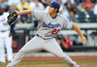 NEW YORK - JULY 07:  Clayton Kershaw #22 of the Los Angeles Dodgers pitches against the New York Mets on July 7, 2009 at Citi Field in the Flushing neighborhood of the Queens borough of New York City.  (Photo by Jim McIsaac/Getty Images)