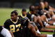 METAIRIE, LA - MAY 08:  Malcom Jenkins #27 of the New Orleans Saints works out during the Rookie Minicamp at the New Orleans Saints Training Facility on May 8, 2009 in Metairie, Louisiana.  (Photo by Chris Graythen/Getty Images)