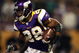 MINNEAPOLIS - JANUARY 4:   Adrian Peterson #28 of the Minnesota Vikings carries the ball in the first half against the Philadelphia Eagles during the NFC Wild Card playoff game on January 4,2009 at the Hubert H. Humphrey Metrodome in Minneapolis, Minnesota. (Photo by Elsa/Getty Images)