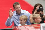ST LOUIS, MO - JULY 14: Roy Halladay of Toronto Blue Jays takes part in the MLB All-Star Game Red Carpet Parade on July 14, 2009 in St Louis, Missouri. (Photo by Dilip Vishwanat/Getty Images)
