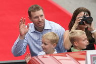 ST LOUIS, MO - JULY 14: Roy Halladay of Toronto Blue Jays takes part in the MLB All-Star Game Red Carpet Parade on July 14, 2009 in St Louis, Missouri. (Photo by Dilip Vishwanat/Getty Images)