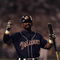 20 Oct 1998:  Outfielder Greg Vaughn #23 of the San Diego Padres looks on during the 1998 World Series Game 3 against the New York Yankees at the Qualcomm Stadium in San Diego, California. The Yankees defeated the Padres 5-4. Mandatory Credit: Doug Pensinger  /Allsport