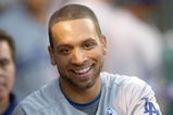 ANAHEIM, CA - JUNE 21:  James Loney #7 of the Los Angeles Dodgers celebrates his a two run home run in the eighth inning against the Los Angeles Angels of Anaheim on June 21, 2009 at Angel Stadium in Anaheim, California.  The Dodgers won 5-3.  (Photo by Stephen Dunn/Getty Images)