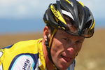 PONTARLIER, FRANCE - JULY 19: Lance Armstrong of the USA and Astana in action on stage 15 of the 2009 Tour de France from Pontarlier to Verbier on July 19, 2009 in Pontalier, France.  (Photo by Bryn Lennon/Getty Images)