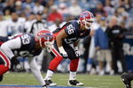 ORCHARD PARK - AUGUST 28:  Keith Ellison #56 of the Buffalo Bills gets ready on the field during the game against the Detroit Lions at Ralph Wilson Stadium on August 28, 2008 in Orchard Park, New York. (Photo by: Rick Stewart/Getty Images)