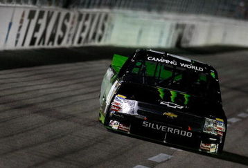 FT. WORTH , TX - JUNE 05:  Ricky Carmichael drives his #4 Monster Energy Chevrolet during the NASCAR Camping World Truck Series Winstar World Casino 400 on June 5, 2009 at Texas Motor Speedway in Ft. Worth, Texas.  (Photo by Jonathan Ferrey/Getty Images)