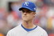 ST. LOUIS, MO - JULY 14: American League All-Star Zack Greinke of Kansas City Royals looks on during the lineup before the 2009 MLB All-Star Game at Busch Stadium on July 14, 2009 in St Louis, Missouri. (Photo by Pool/Getty Images)