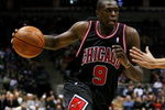 MILWAUKEE - FEBRUARY 18: Luol Deng #9 of the Chicago Bulls drives to the basket against the Milwaukee Bucks on February 18, 2009 at the Bradley Center in Milwaukee, Wisconsin. The Bulls defeated the Bucks 133-104. NOTE TO USER: User expressly acknowledges and agreees that, by downloading and/or using this Photograph, User is consenting to the terms and conditions of the Getty Images License Agreement. (Photo by Jonathan Daniel/Getty Images)