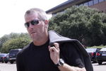 HATTIESBURG, MS - JULY 11:  Former NFL quarterback Brett Favre arrives for a funeral service for former NFL quarterback Steve McNair on July 11, 2009 in Hattiesburg, Mississippi.  (Photo by Dave Martin/Getty Images)