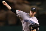 ANAHEIM, CA - MAY 6:  Roy Halladay #32 of the Toronto Blue Jays throws a pitch against the Los Angeles Angels of Anaheim at Angel Stadium May 6, 2009 in Anaheim, California.  (Photo by Stephen Dunn/Getty Images)