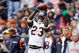 HOUSTON - DECEMBER 28:  Devin Hester #23 of the Chicago Bears makes a catch against the Houston Texans during the first half at the Reliant Stadium on December 28, 2008 in Houston, Texas.  The Texans won 31-24.  (Photo by Harry How/Getty Images)