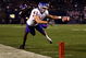SAN DIEGO, CA - DECEMBER 23:  Runningback Ian Johnson #41 of the Boise State Broncos dives for the endzone pilon against the defense of Cornerback Rafael Priest #10 of TCU during the San Diego County Credit Union Poinsettia Bowl at Qualcomm Stadium on December 23, 2008 in San Diego, California. (Photo by Donald Miralle/Getty Images)