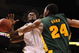 OKLAHOMA CITY - MARCH 14: Forward DeMarre Carroll #1 of the Missouri Tigers is fouled by LaceDarius Dunn #24 of the Baylor Bears during the Phillips 66 Big 12 Men's Basketball Championship finals at the Ford Center March 14, 2009 in Oklahoma City, Oklahoma. (Photo by Ronald Martinez/Getty Images)