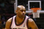 EAST RUTHERFORD, NJ - MARCH 27:  Vince Carter #15 of the New Jersey Nets drives against the Los Angeles Lakers during the game on March 27, 2009 at the Izod Center in East Rutherford, New Jersey. NOTE TO USER: User expressly acknowledges and agrees that, by downloading and/or using this Photograph, User is consenting to the terms and conditions of the Getty Images License Agreement.  (Photo by Chris McGrath/Getty Images)