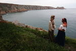 PENZANCE, UNITED KINGDOM - SEPTEMBER 17:  Members of Cambridge University's Gilbert and Sullivan  Society warm up and rehearse their lines backstage as they perform 'The Yeomen Of The Guard' at the Minack Theatre's penultimate summer matinee performance at the Minack Theatre on September 17 2008 in Cornwall, England. The operatic production - which ends tomorrow - will finish the World famous open-air theatre's worst season on record for cancellations and abandoned performances, caused by the unusually wet and unsettled summer weather.  The theatre, built by Rowena Cade in the 1930s and carved into the granite cliffs above the sea at Porthcurno, attracts about 75,000 theatre-goers every summer to watch summer performances - ranging from Shakespeare to musicals which are held from May until September, although the grounds and exhibition centre are open all year.  (Photo by Matt Cardy/Getty Images)