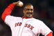 BOSTON - OCTOBER 05:  Former Boston Red Sox legend Jim Rice throws out the ceremonial first pitch before the Game Three of the American League Division Series against the Los Angeles Angels of Anaheim on October 5, 2008  at Fenway Park in Boston, Massachusetts.  (Photo by Elsa/Getty Images)