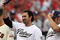 ST. LOUIS, MO - JULY 14:  National League All-Star Adrian Gonzalez of the San Diego Padres tips his hat during introductions before the 2009 MLB All-Star Game at Busch Stadium on July 14, 2009 in St. Louis, Missouri. (Photo by Dilip Vishwanat/Getty Images)