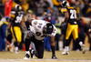 PITTSBURGH - JANUARY 18:  Trevor Pryce #90 of the Baltimore Ravens picks himself up off the field against the Pittsburgh Steelers during the AFC Championship game on January 18, 2009 at Heinz Field in Pittsburgh, Pennsylvania.  (Photo by Streeter Lecka/Getty Images)