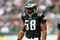 PHILADELPHIA - NOVEMBER 19: Trent Cole #58 of the Philadelphia Eagles stands on the field during the game against the Tennessee Titans on November 19, 2006 at Lincoln Financial Field in Philadelphia, Pennsylvania. (Photo by Al Bello/Getty Images)