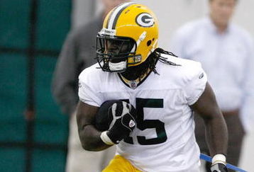 GREEN BAY, WI - MAY 1:  Running back Quinn Johnson #45 runs in practice drills during Green Bay Packers Minicamp at Don Hutson Center on May 1, 2009 in Green Bay, Wisconsin. (Photo by Scott Boehm/Getty Images)