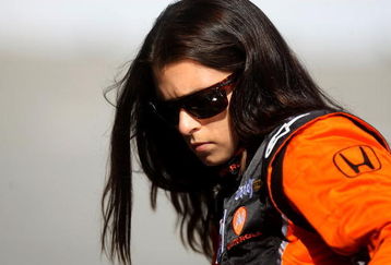 TORONTO, ON - JULY 10:  Danica Patrick, driver of the #7 Boost Mobile/Motorola Dallara Honda in the pits prior to practice for the Indycar Series Honda Indy Toronto on July 10, 2009 in Toronto, Canada.  (Photo by Nick Laham/Getty Images)
