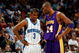 NEW ORLEANS - NOVEMBER 12: Chris Paul #3 of the New Orleans Hornets talks with Kobe Bryant #24 of the Los Angeles Lakers at the New Orleans Arena on November 12, 2008 in New Orleans, Louisiana. The Lakers defeated the Hornets 93-86. NOTE TO USER: User expressly acknowledges and agrees that, by downloading and/or using this Photograph, user is consenting to the terms and conditions of the Getty Images License Agreement. (Photo by Chris Graythen/Getty Images)