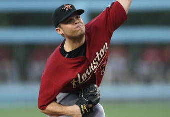 LOS ANGELES, CA - JULY 16:  Wandy Rodriguez #51 of the Houston Astros pitches in the game against the Los Angeles Dodgers on July 16, 2009 at Dodger Stadium in Los Angeles, California.  (Photo by Stephen Dunn/Getty Images)