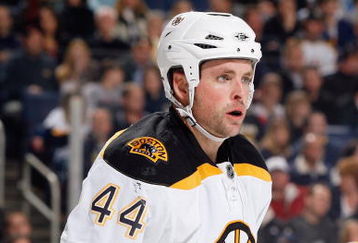 BUFFALO - OCTOBER 21:  Aaron Ward #44 of the Boston Bruins skates during the game against the Buffalo Sabres on October 21, 2008 at HSBC Arena in Buffalo, New York. (Photo by: Rick Stewart/Getty Images)