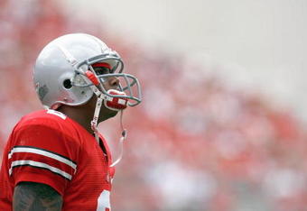 COLUMBUS, OH - SEPTEMBER 06:  Quarterback Terrelle Pryor #2 of the Ohio State Buckeyes looks on during the game against the Ohio Bobcats at Ohio Stadium on September 6, 2008 in Columbus, Ohio.  (Photo by Kevin C. Cox/Getty Images)