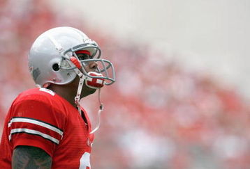 COLUMBUS, OH - SEPTEMBER 06:  Quarterback Terrelle Pryor #2 of the Ohio State Buckeyes looks on during the game against the Ohio Bobcats at Ohio Stadium on September 6, 2008 in Columbus, Ohio.  (Photo by Kevin C. Cox/Getty Images)