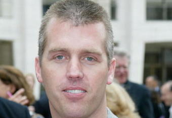 NEW YORK - MAY 12:  NASCAR driver Jeremy Mayfield attends the 'NBC Upfront' preview of the 2003/2004 television lineup at the Metropolitan Opera at Lincoln Center May 12th, 2003 in New York City.  (Photo by Matthew Peyton/Getty Images)