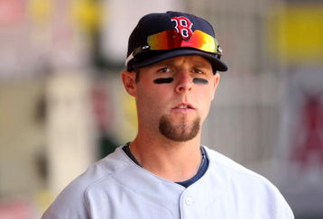 ANAHEIM, CA - APRIL 11:  Second baseman Dustin Pedroia #15 of the Boston Red Sox stands in the dugout before the game with the Los Angeles Angels of Anaheim on April 11, 2009 at Angel Stadium in Anaheim, California. The Red Sox won 5-4.  (Photo by Stephen Dunn/Getty Images)