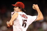 PHOENIX - JULY 23:  Starting pitcher Dan Haren #15 of the Arizona Diamondbacks pitches against the Pittsburgh Pirates during the major league baseball game at Chase Field on July 23, 2009 in Phoenix, Arizona.  (Photo by Christian Petersen/Getty Images)