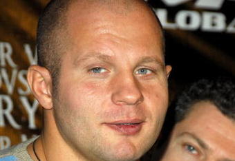 NEW YORK - JANUARY 20:  Heavyweight mixed martial arts champion Fedor 'The Last Emperor' Emelianenko of Russia attends the 'Day of Reckoning' press conference at Trump Tower January 20, 2009 in New York City.  (Photo by Joe Corrigan/Getty Images)
