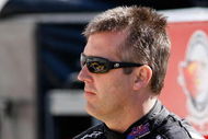BRISTOL, TN - MARCH 20:  Jeremy Mayfield driver of the #41 All Sport Body Quencher Toyota stands on pit road during qualifying for the NASCAR Sprint Cup Series Food City 500 at Bristol Motor Speedway on March 20, 2009 in Bristol, Tennessee.  (Photo by John Harrelson/Getty Images)