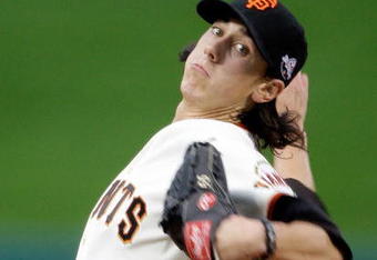 ST LOUIS, MO - JULY 14:  National League All-Star Tim Lincecum of the San Francisco Giants pitches during the 2009 MLB All-Star Game at Busch Stadium on July 14, 2009 in St Louis, Missouri.  (Photo by Morry Gash-Pool/Getty Images)