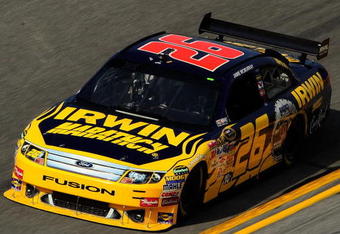 DAYTONA BEACH, FL - JULY 02: Jamie McMurray, driver of #26 IRWIN Marathon during practice for the NASCAR Sprint Cup Series Coke Zero 400 at Daytona International Speedway on July 2, 2009 in Daytona Beach, Florida.  (Photo by Sam Greenwood/Getty Images)