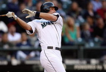 SEATTLE - MAY 21:  Russell Branyan #30 of the Seattle Mariners bats against the Los Angeles Angels of Anaheim during the game on May 21, 2009 in Seattle, Washington. (Photo by Otto Greule Jr/Getty Images) 