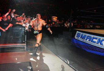 SYDNEY, AUSTRALIA - JUNE 15:  Batista walks to the ring during WWE Smackdown at Acer Arena on June 15, 2008 in Sydney, Australia.  (Photo by Gaye Gerard/Getty Images)