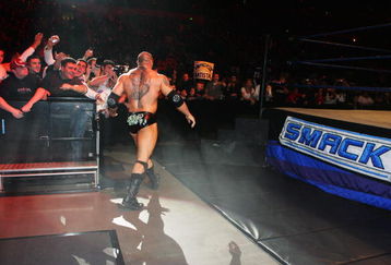 SYDNEY, AUSTRALIA - JUNE 15:  Batista walks to the ring during WWE Smackdown at Acer Arena on June 15, 2008 in Sydney, Australia.  (Photo by Gaye Gerard/Getty Images)