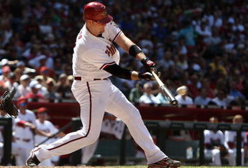 PHOENIX - APRIL 29:  Chris Snyder #19 of the Arizona Diamondbacks bats against the Chicago Cubs during the game at Chase Field on April 29, 2009 in Phoenix, Arizona.  The Diamondbacks defeated the Cubs 10-0.  (Photo by Christian Petersen/Getty Images)