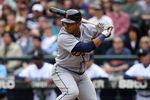 SEATTLE - APRIL 19:  Carlos Guillen #9 of the Detroit Tigers bats against the Seattle Mariners during the game on April 19, 2009 at Safeco Field in Seattle, Washington. (Photo by Otto Greule Jr/Getty Images)