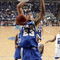 MEMPHIS, TN - MARCH 15: Jerome Jordan #23 of the Tulsa Golden Hurricane dunks the ball past Robert Dozier #2 of the Memphis Tigers during the finals of the Conference USA Basketball Tournament at FedexForum on March 15, 2008 in Memphis, Tennessee. (Photo by Joe Murphy/Getty Images)