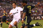 BALTIMORE - JULY 24: Didier Drogba #11 of Chelsea FC passes against Alessandro Nesta #13 of AC Milan at M & T Bank Stadium on July 24, 2009 in Baltimore, Maryland. (Photo by Ned Dishman/Getty Images)