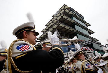 INDIANAPOLIS - MAY 24:  The Purdue marching band performs during the IRL IndyCar Series 93rd running of the Indianapolis 500 on May 24, 2009 at the Indianapolis Motor Speedway in Indianapolis, Indiana.  (Photo by Chris Graythen/Getty Images)