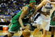 ORLANDO, FL - MAY 14: Paul Pierce #34 of the Boston Celtics drives past Hedo Turkoglu #15 of the Orlando Magic in Game Six of the Eastern Conference Semifinals during the 2009 NBA Playoffs at Amway Arena on May 14, 2009 in Orlando, Florida. NOTE TO USER: User expressly acknowledges and agrees that, by downloading and/or using this Photograph, user is consenting to the terms and conditions of the Getty Images License Agreement. (Photo by Sam Greenwood/Getty Images)